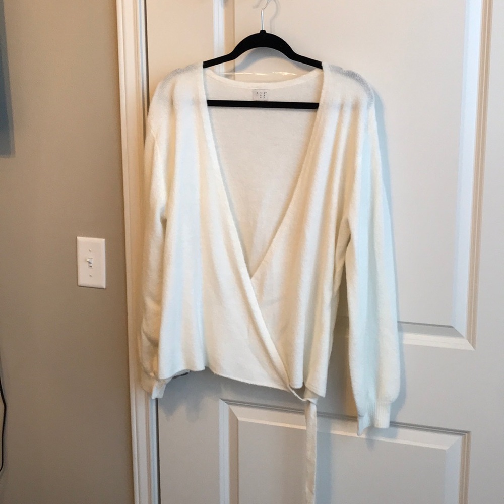 Super soft wrap sweater
